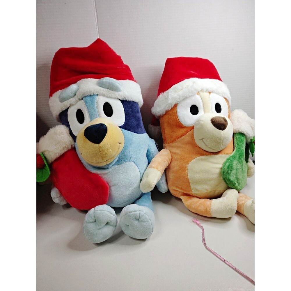Bluey and Bingo Christmas Plush Set
